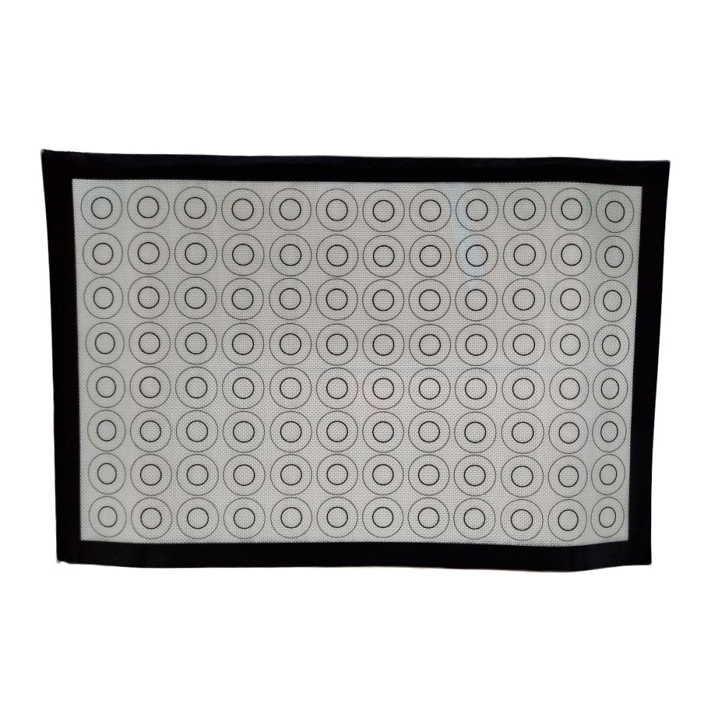 Коврик силиконовый для айсинга Армированный белый на 96 макарунс 60х40см 53398