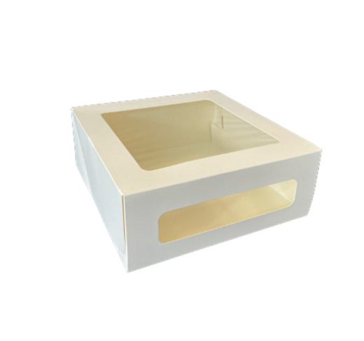 Коробка для торта с окном , 180х180х100 Cake Window White W W (1,5 кг)