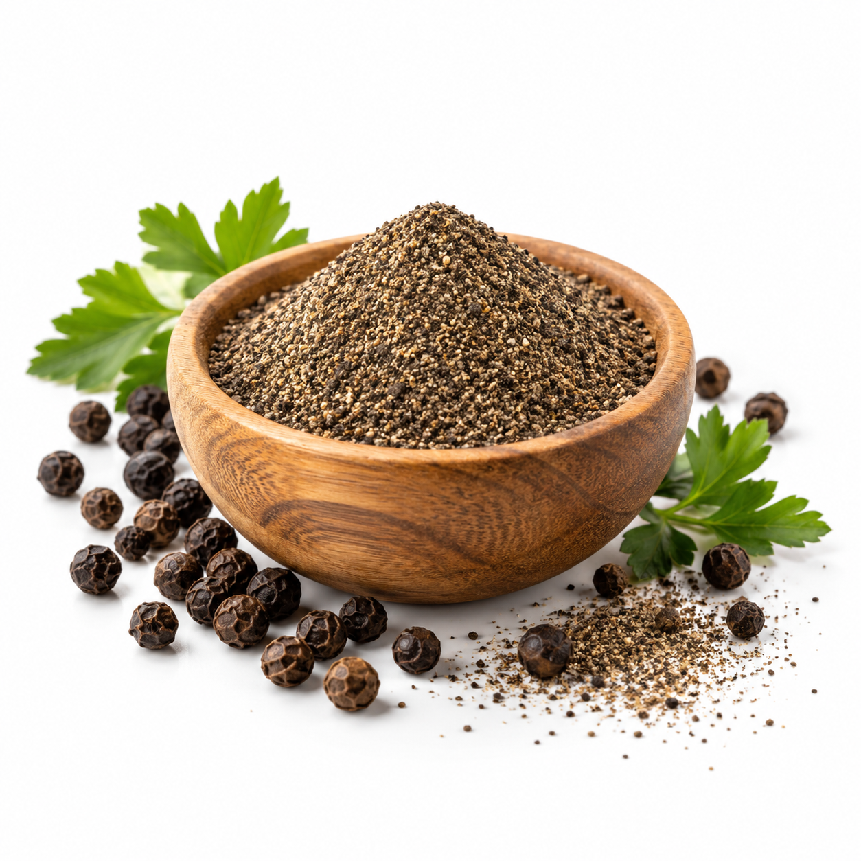 Rustic Pepper Bowl with Parsley