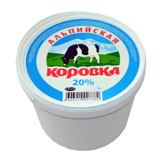 Сметанный продукт Альпийская коровка 20% 5кг