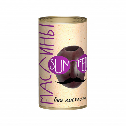 Маслины без косточки 300мл (90св) SUNFEEL