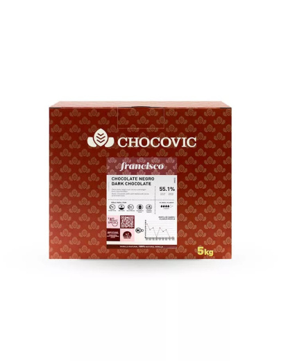 Шоколад Темный 56,6% Francisco Chocovic CHD-Q56CHCV-94B(CHD-11Q11CHVC-25B)