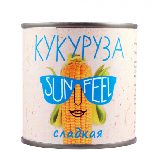 Кукуруза сладкая 340г(280св) 12 SUNFEEL