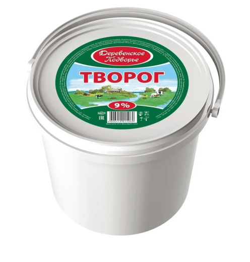 Творог Деревенское Подворье 9%, Озерецкий 5кг