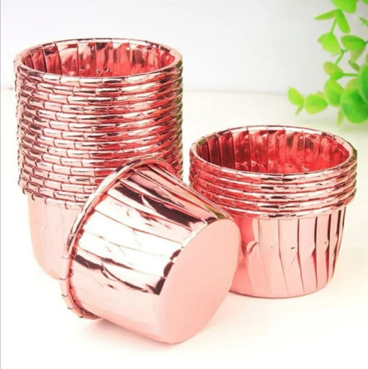 Форма бумажные Маффин ПОД ЗАКАЗ, 50мм цветная Pink
