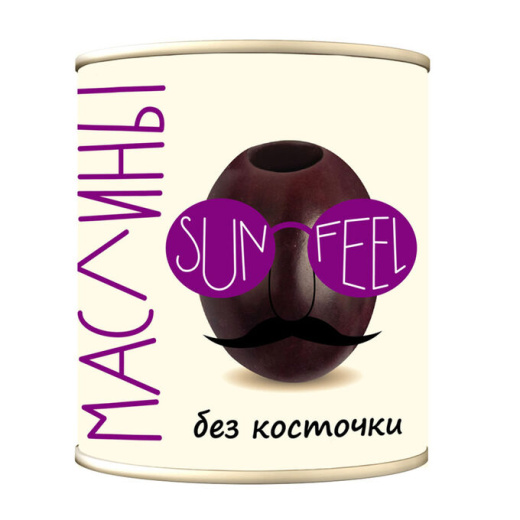 Маслины без косточки 3000г(1800св) SUNFEEL